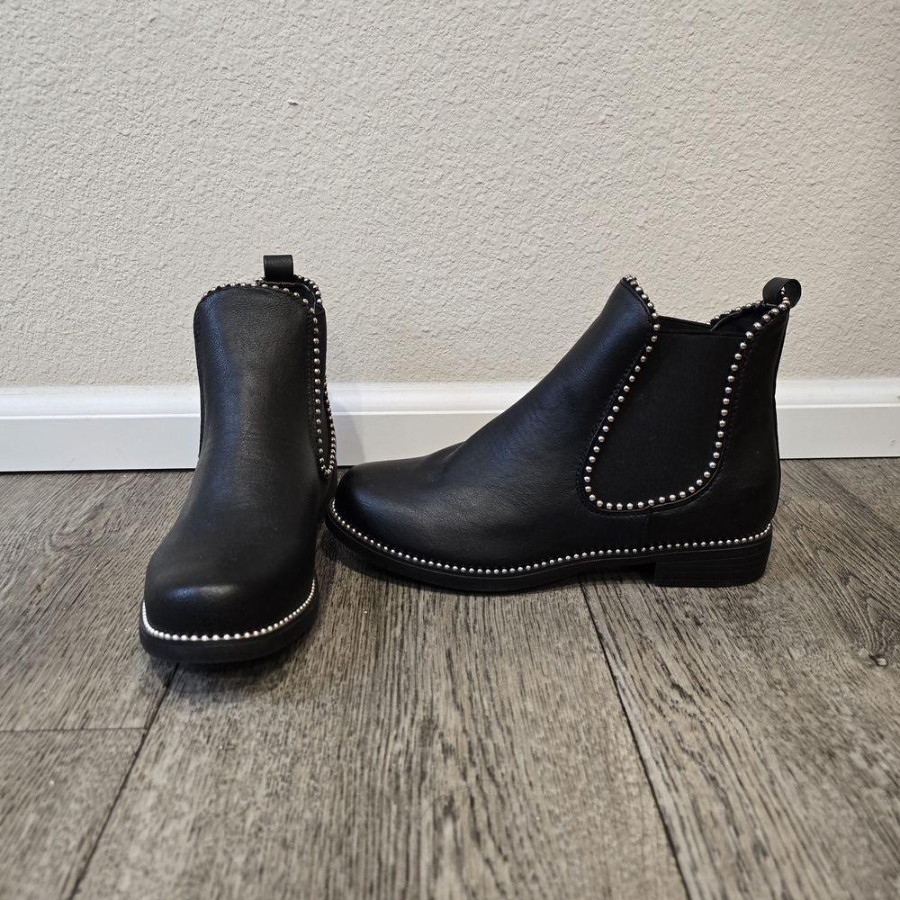 Black Studded Ankle Boots